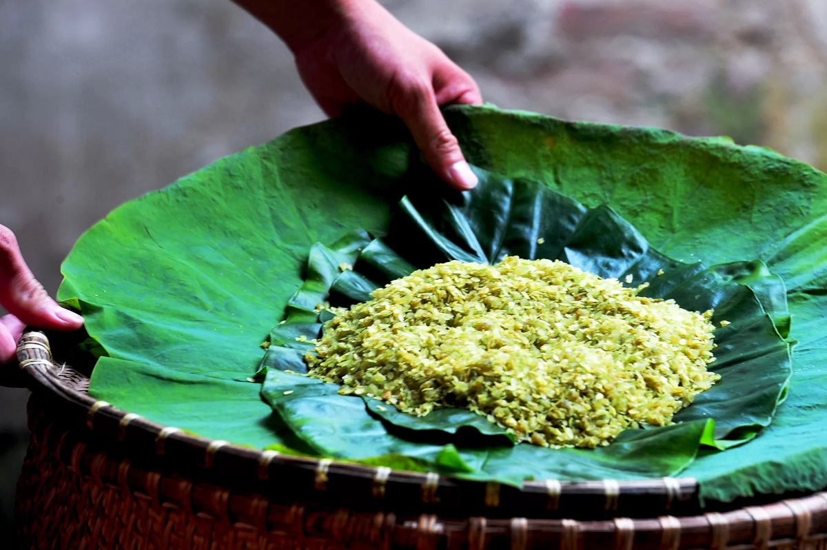 ハノイの秋の名物料理である「Cốm（コム）」